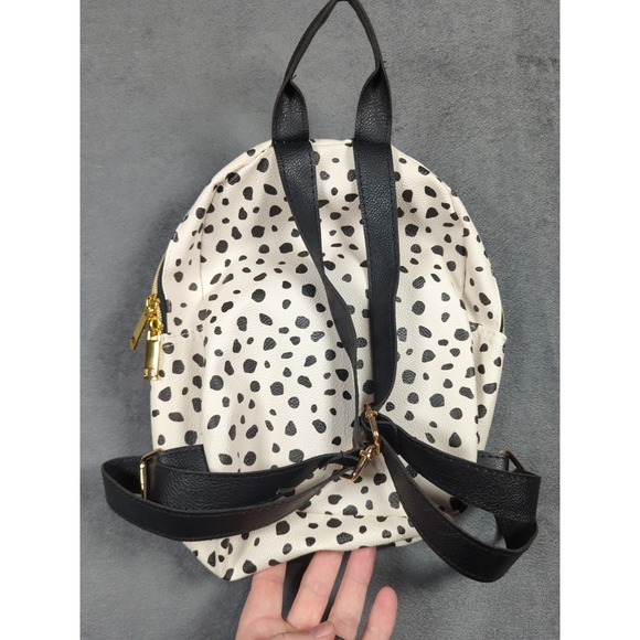 Jessica Simpson Camille Backpack Purse Snow Leopard Animal Print Vegan Leather - Picture 4 of 9